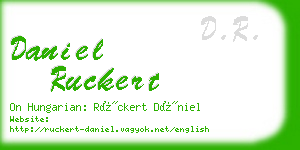 daniel ruckert business card